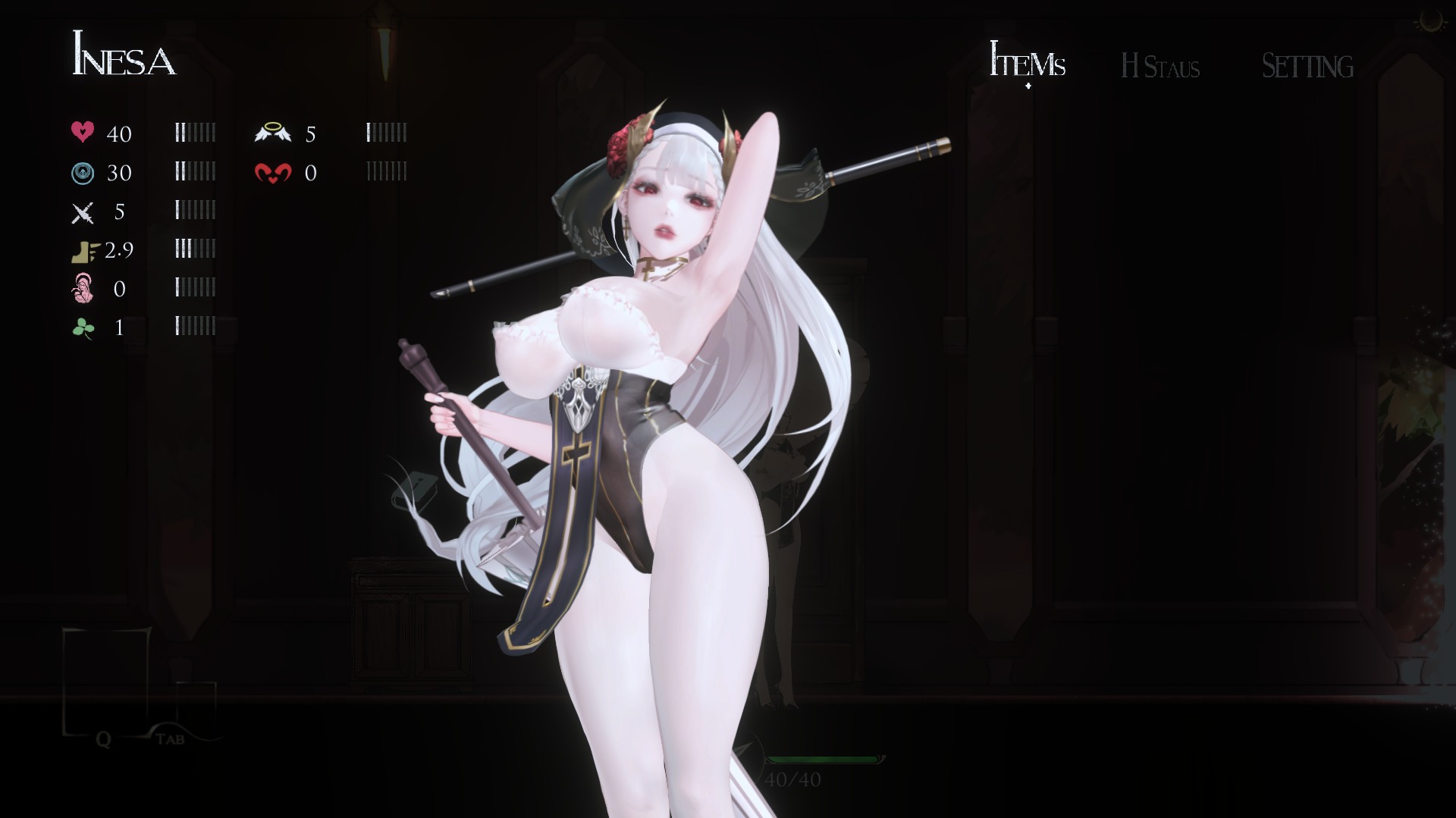 【究极ACT/中文/全动态】神作预定:棘罪修女-伊妮莎 V0.7.5 官方中文版【7月更新/白丝高跟/4.5G】