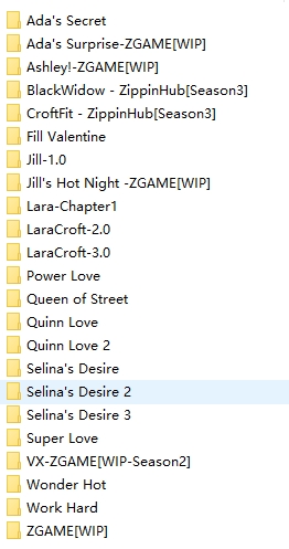 【PC/3D/SLG/英文/同人/无文本/动态】ZIPPINHUB 23部+英文版合集+动画游戏+同人3D互动游戏+13.5G