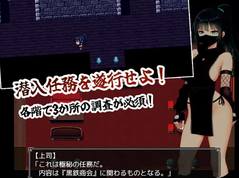 【PC/AI汉化/潜行/RPG游戏/630M】风魔枫华（風忍フウカ）AI汉化版+全回想存档+潜行RPG游戏+630M